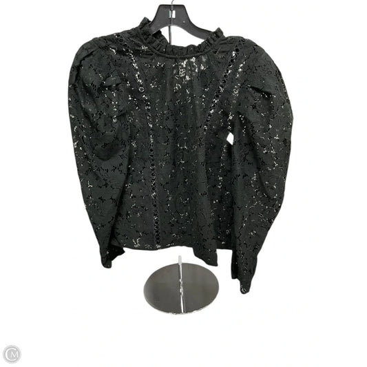 Top Long Sleeve By Express In Black, Size: S