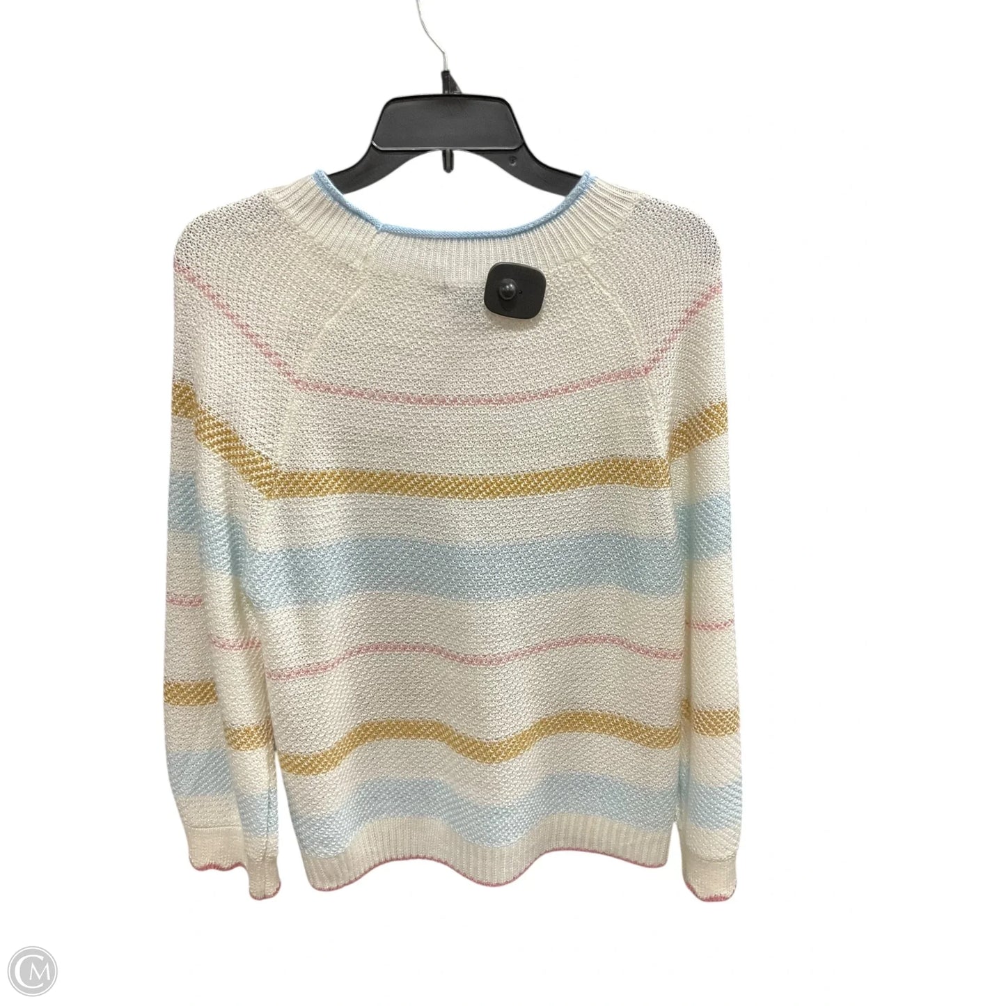 Sweater By Democracy In Striped Pattern, Size: M