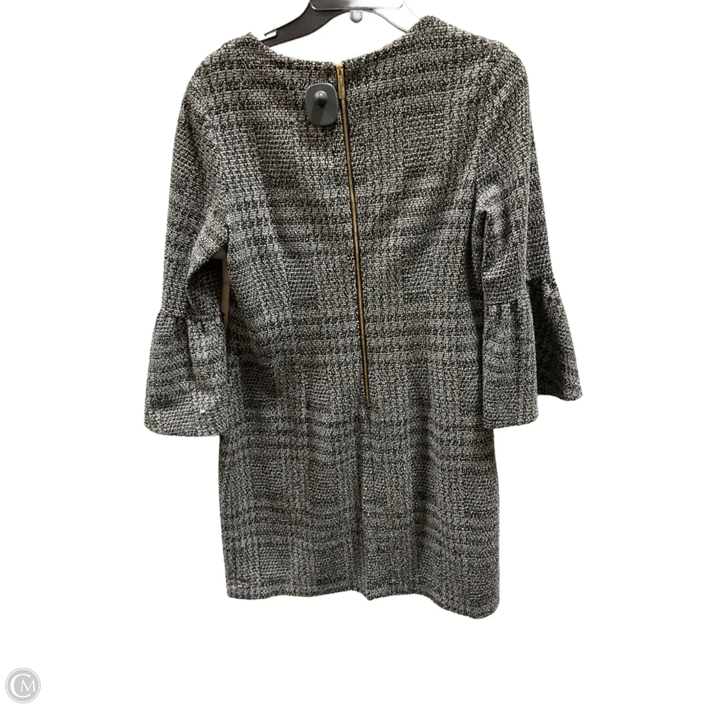 Dress Casual Midi By Calvin Klein In Plaid Pattern, Size: M