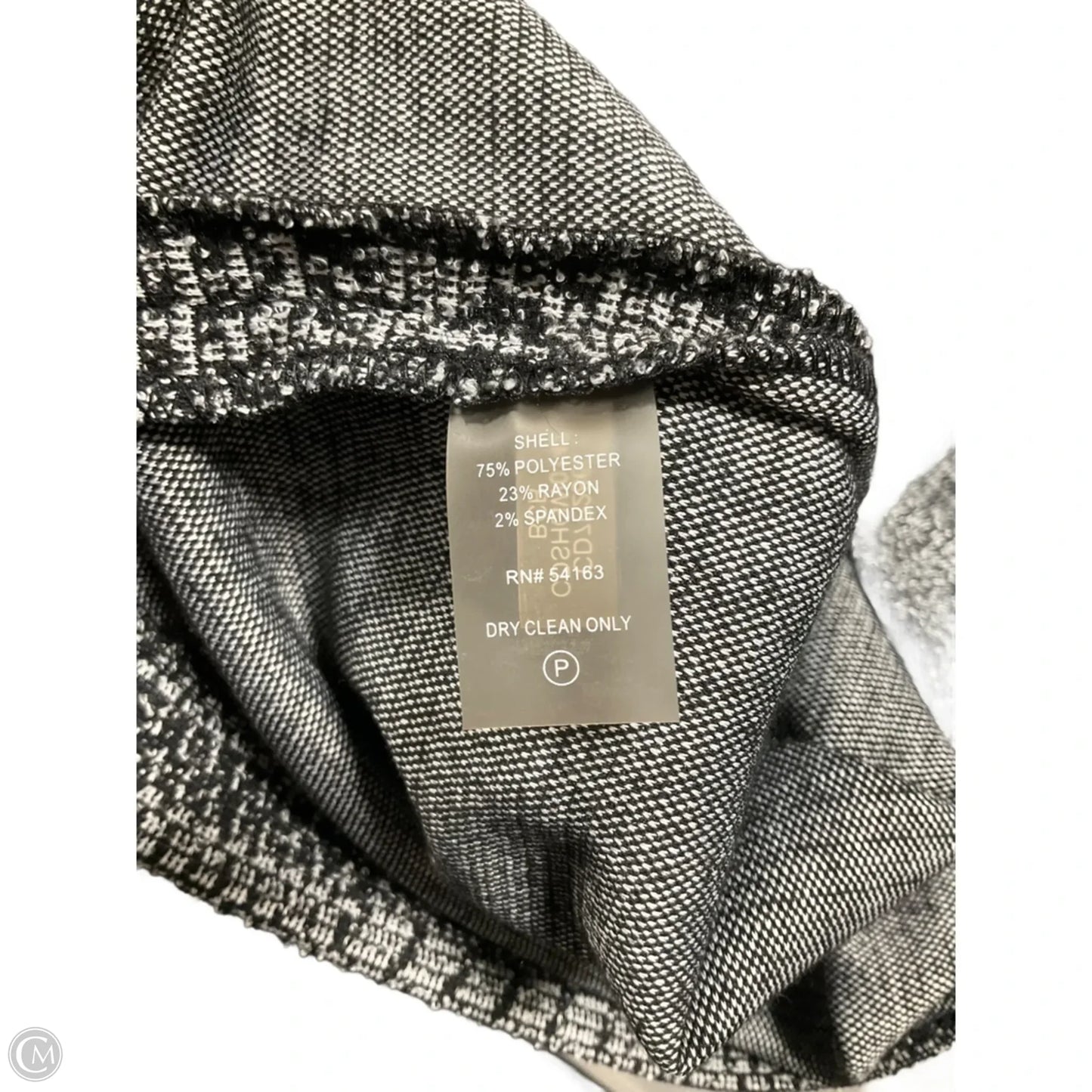 Dress Casual Midi By Calvin Klein In Plaid Pattern, Size: M