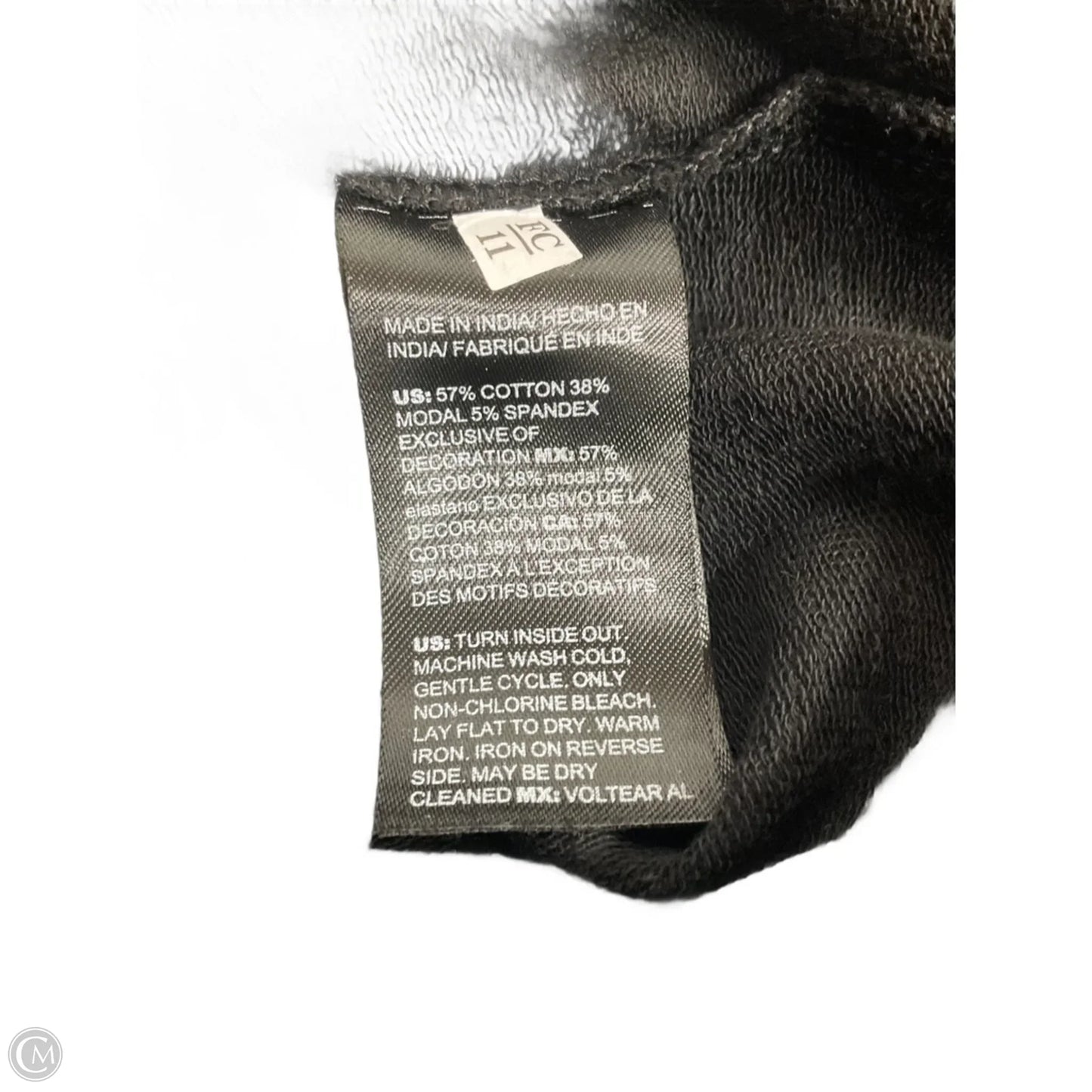 Sweatshirt Hoodie By Chicos In Black, Size: Xl