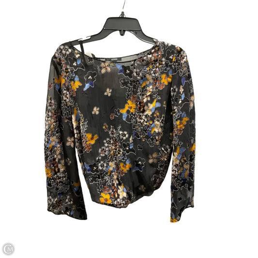 Top Long Sleeve By Alfani In Floral Print, Size: M