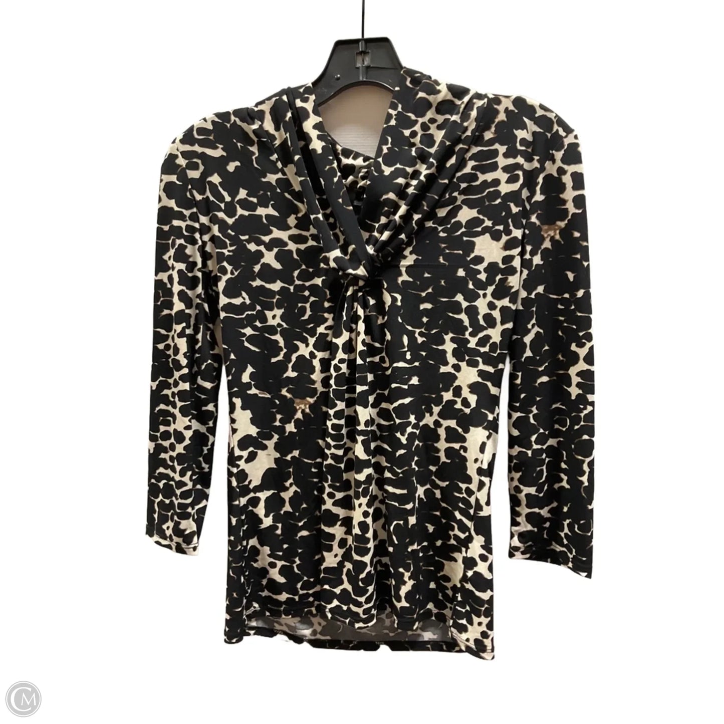 Top Long Sleeve By Premise In Animal Print, Size: S