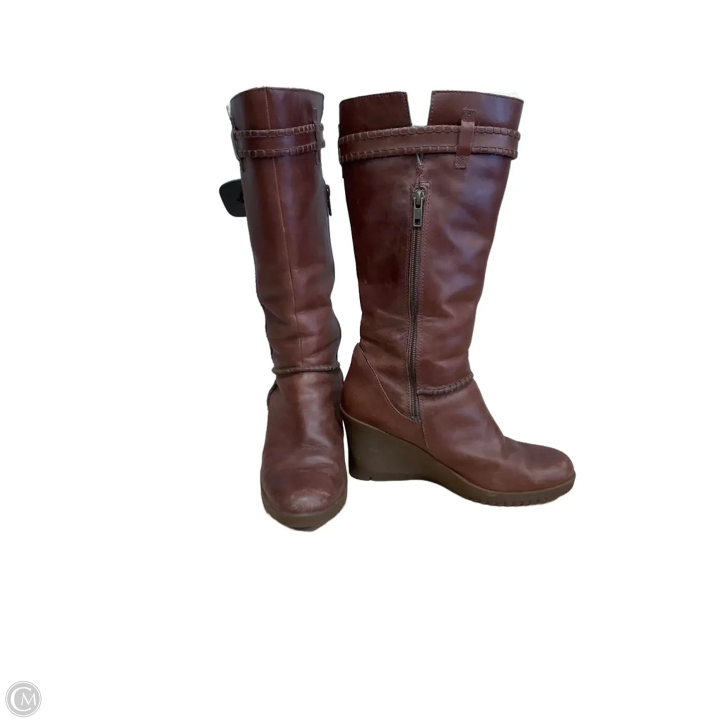 Boots Designer By Ugg In Brown, Size: 8