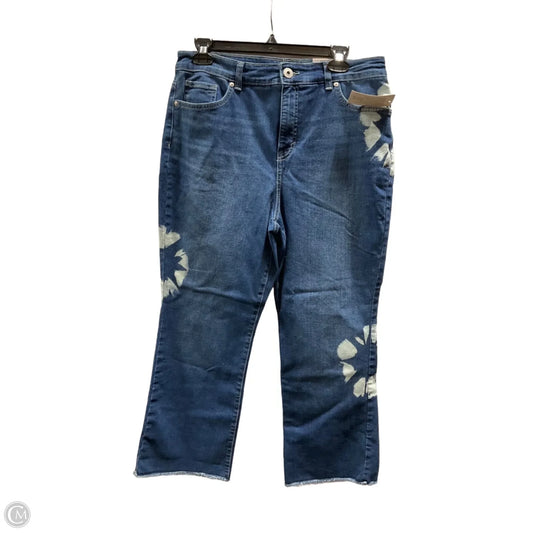 Jeans Cropped By Style And Company In Blue Denim, Size: 12