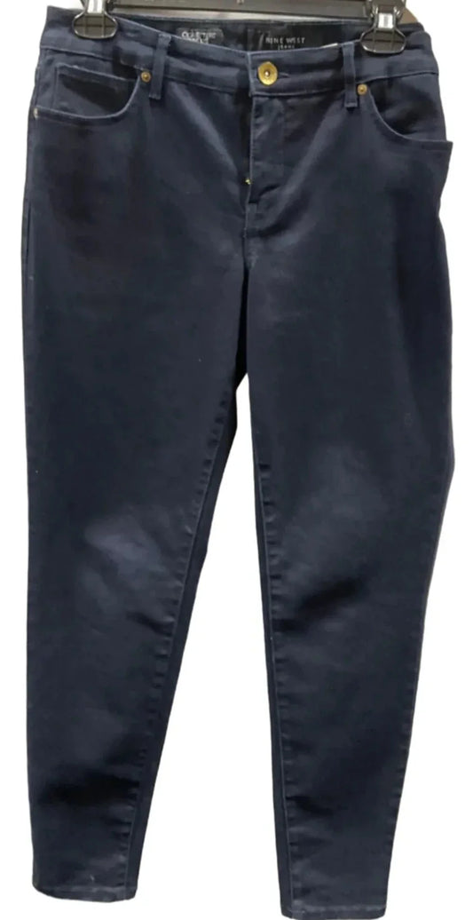 Jeans Skinny By Nine West In Blue Denim, Size: 8