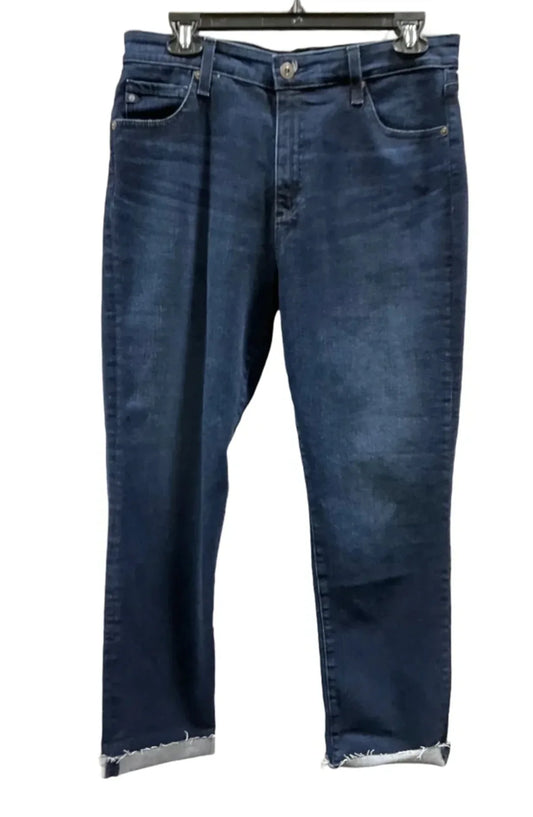 Jeans Straight By Adriano Goldschmied In Blue Denim, Size: 8