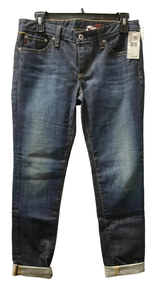 Jeans Skinny By Adriano Goldschmied In Blue Denim, Size: 4