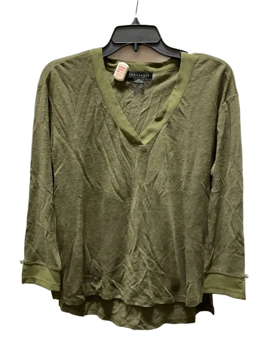 Top Long Sleeve Basic By Sanctuary In Green, Size: Xs