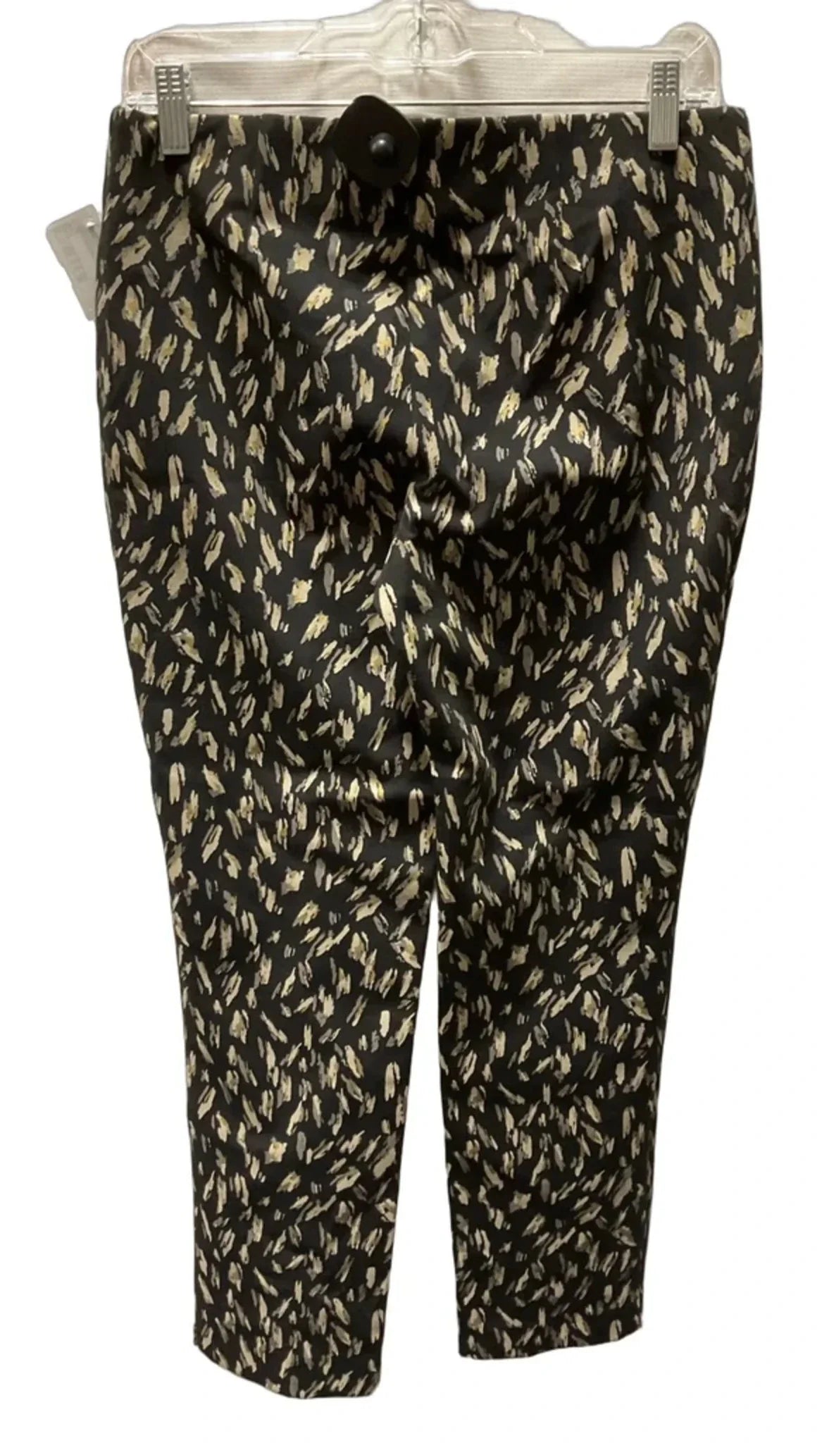 Pants Leggings By Chicos In Black & Gold, Size: 0