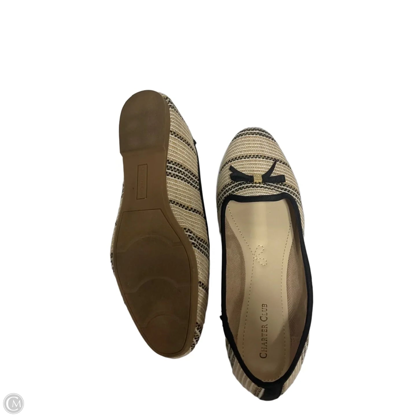 Shoes Flats By Charter Club In Cream, Size: 10