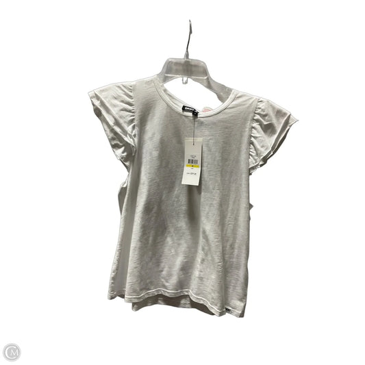 Top Short Sleeve By Dkny In White, Size: M