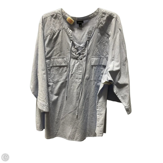Top Short Sleeve By Torrid In Blue, Size: 4x