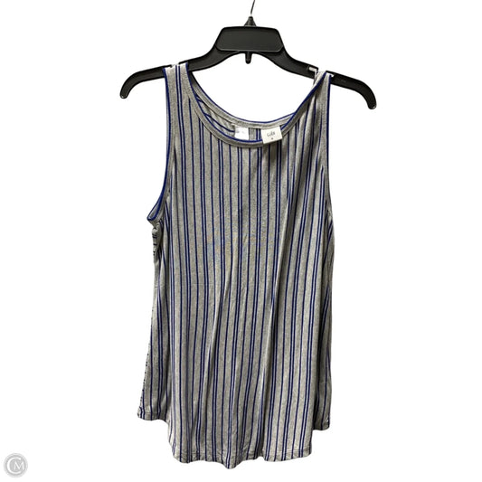 Top Sleeveless Basic By Cabi In Striped Pattern, Size: M