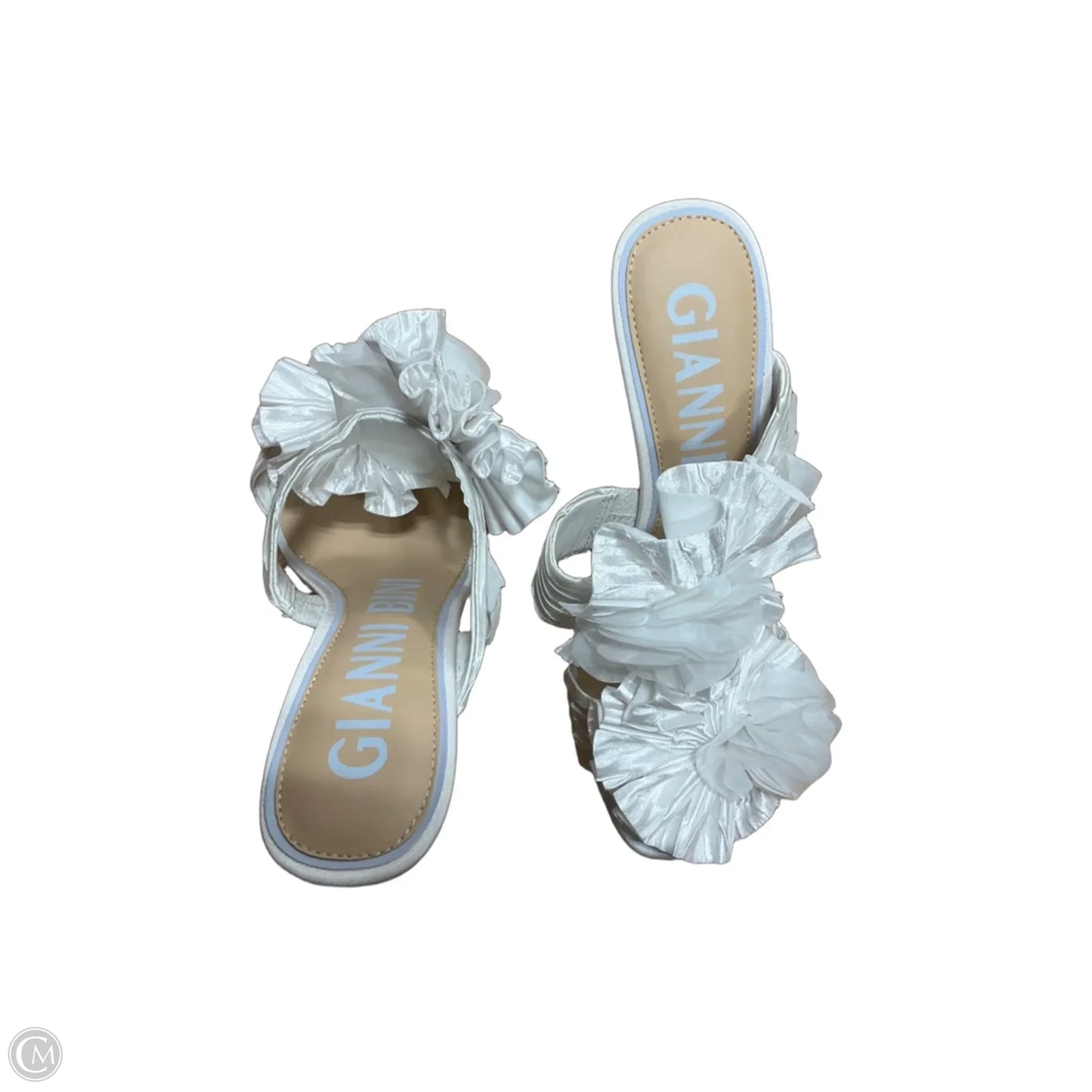Shoes Heels Stiletto By Gianni Bini In White, Size: 7.5