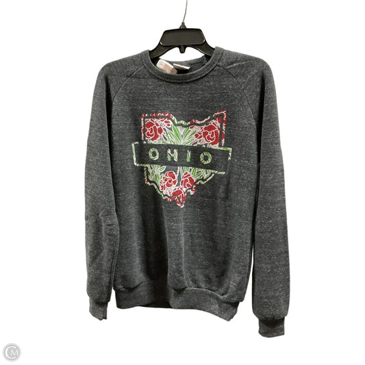Athletic Sweatshirt Crewneck By Cmf In Grey, Size: S