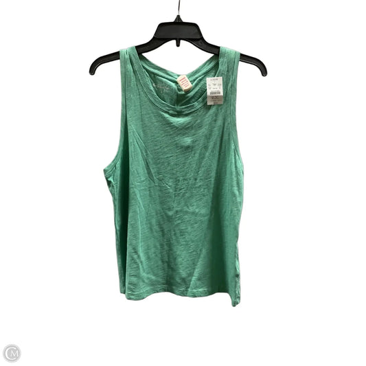 Top Sleeveless Basic By J. Crew In Green, Size: M