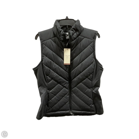 Vest Puffer & Quilted By Calia In Black, Size: L