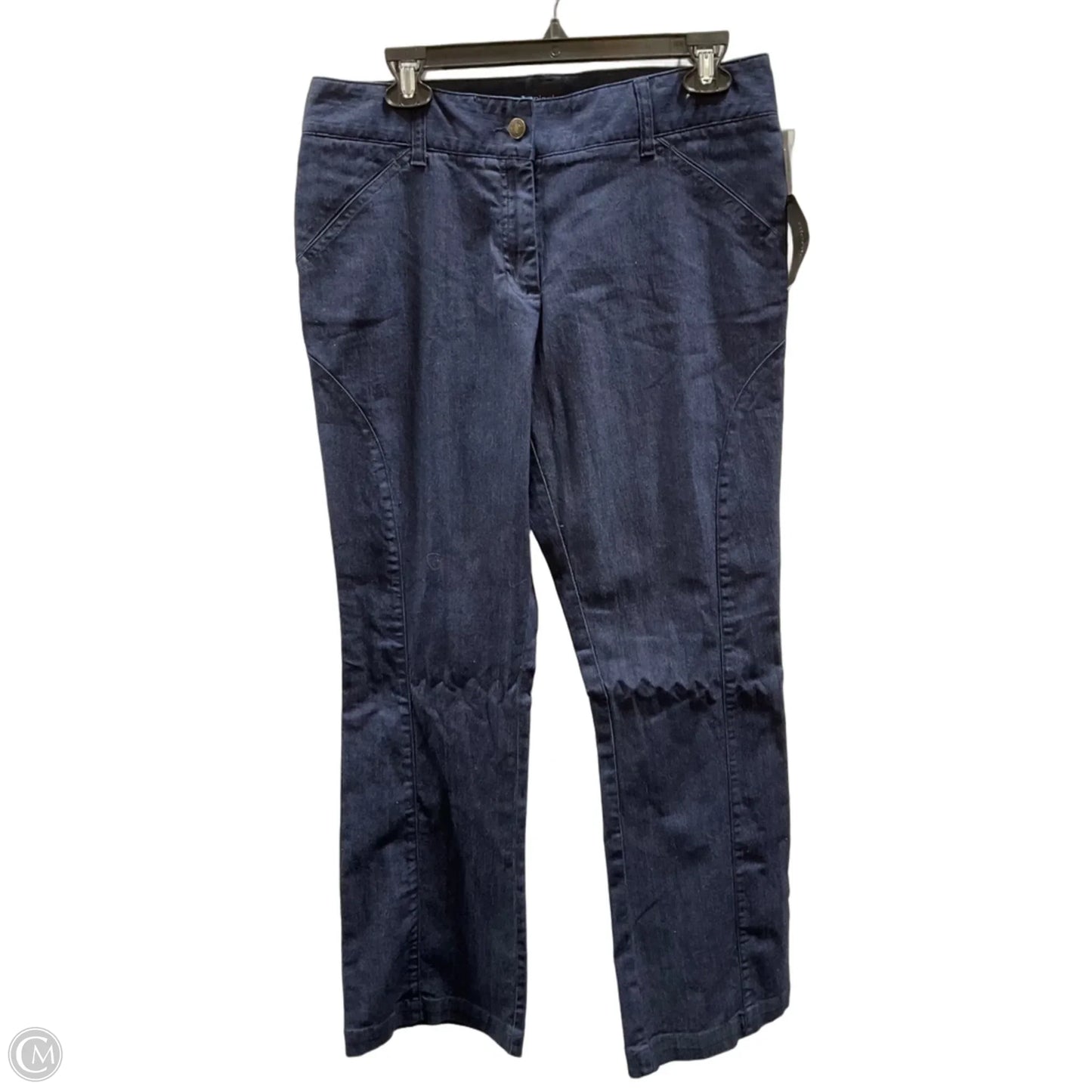 Jeans Straight By Nicole By Nicole Miller In Blue Denim, Size: 10