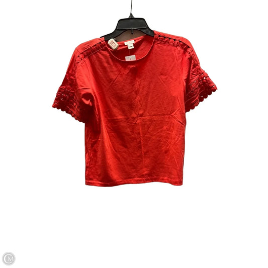 Top Short Sleeve By J. Crew In Red, Size: Xs