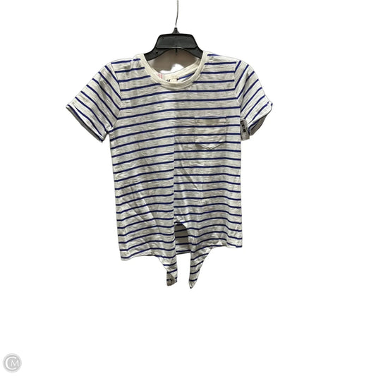 Top Short Sleeve Basic By J. Crew In Striped Pattern, Size: Xs