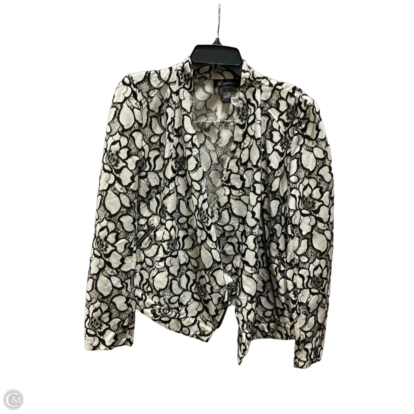 Jacket Other By Inc In Black & Cream, Size: M