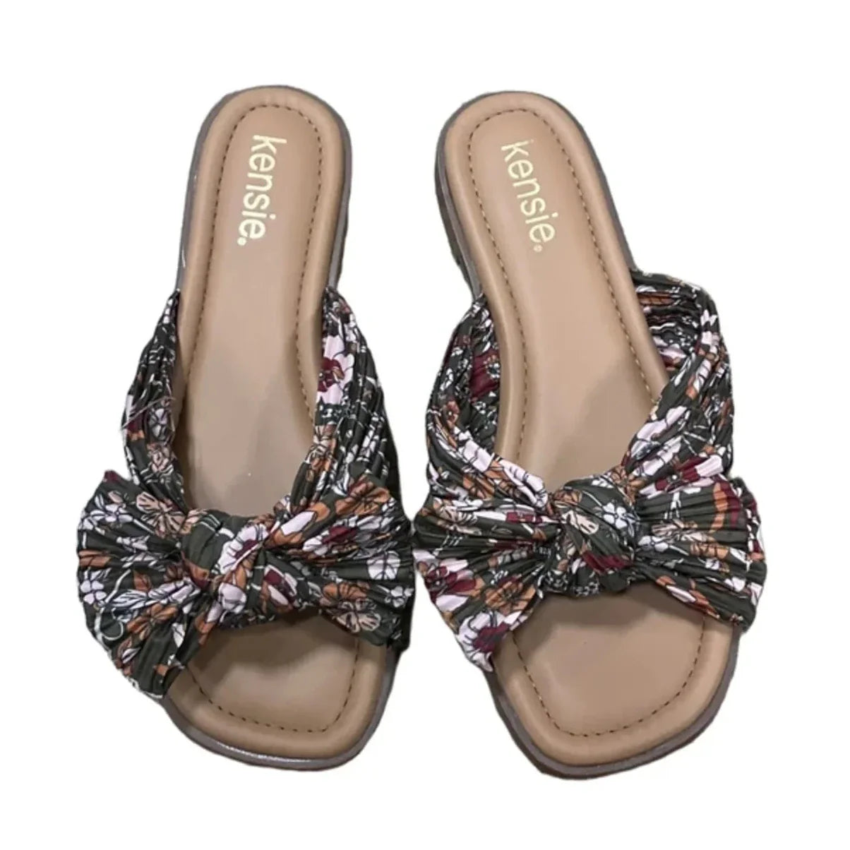 Sandals Flats By Kensie In Floral Print, Size: 6.5