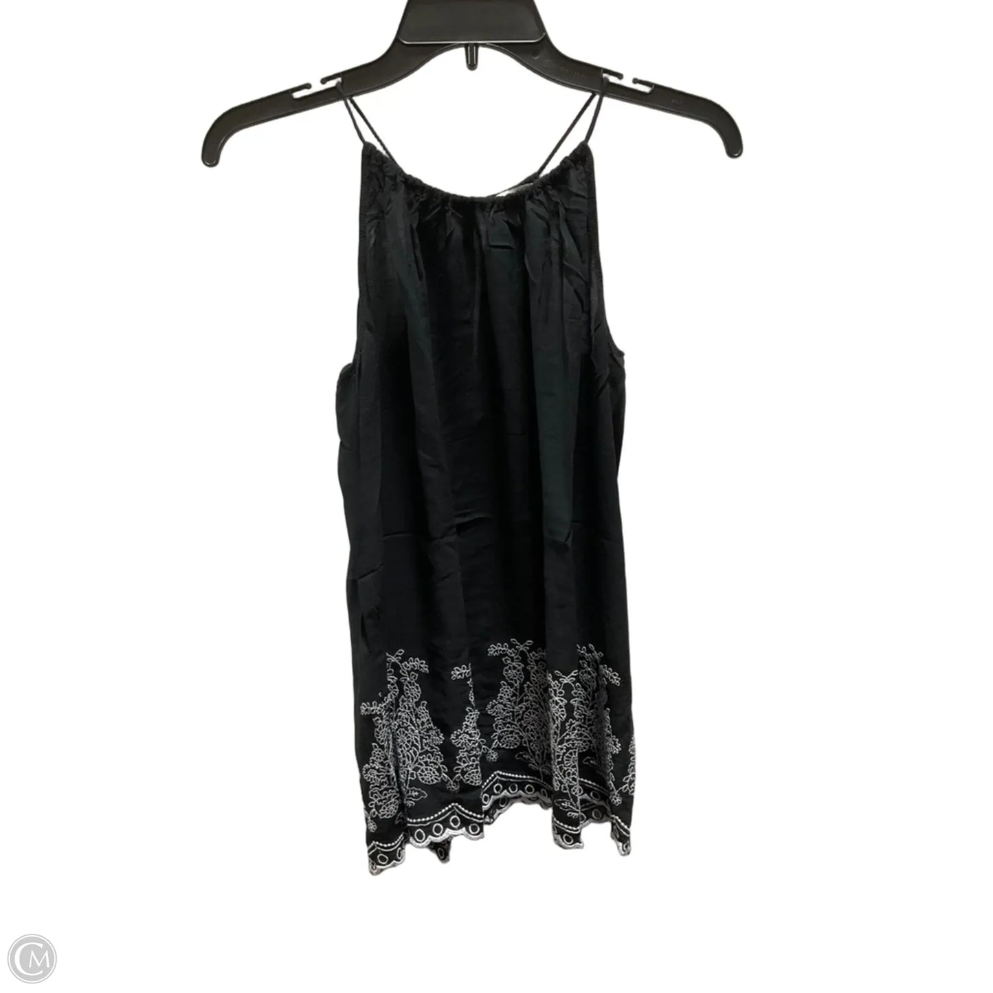 Top Sleeveless By Loft In Black, Size: S