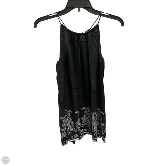 Top Sleeveless By Loft In Black, Size: S