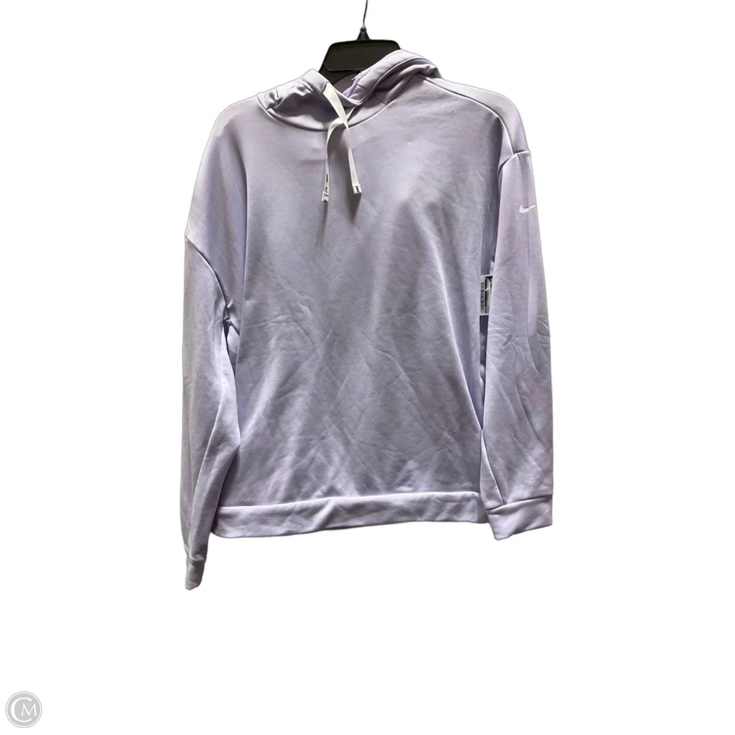 Athletic Sweatshirt Hoodie By Nike In Purple, Size: L