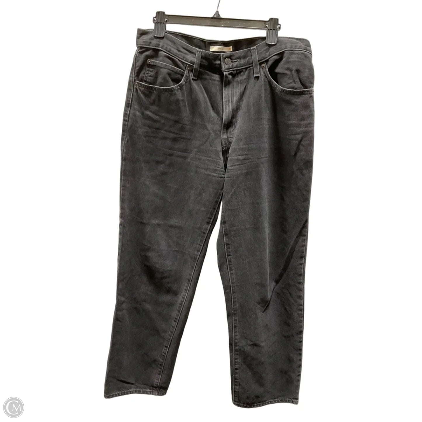 Jeans Straight By Levis In Black, Size: 8