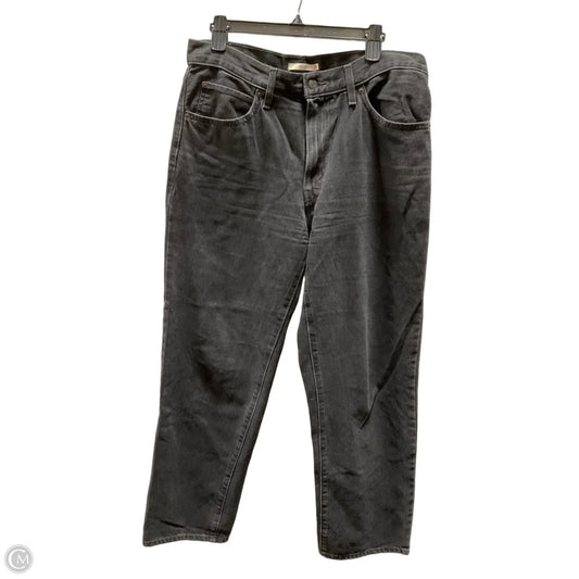 Jeans Straight By Levis In Black, Size: 8