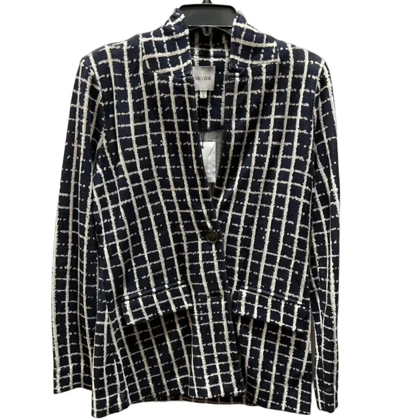Blazer By Nic + Zoe In Plaid Pattern, Size: S