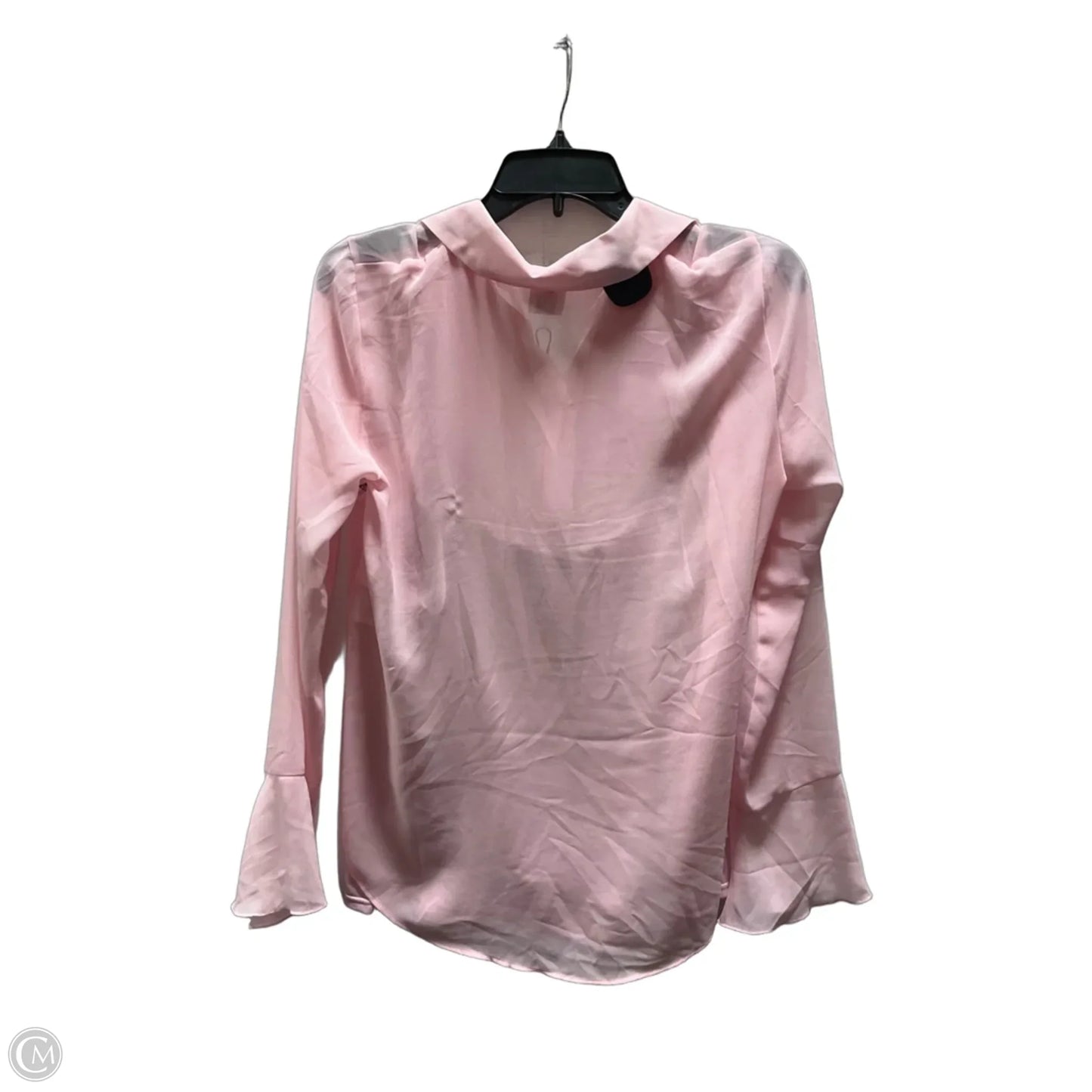 Blouse Long Sleeve By Anne Klein In Pink, Size: S