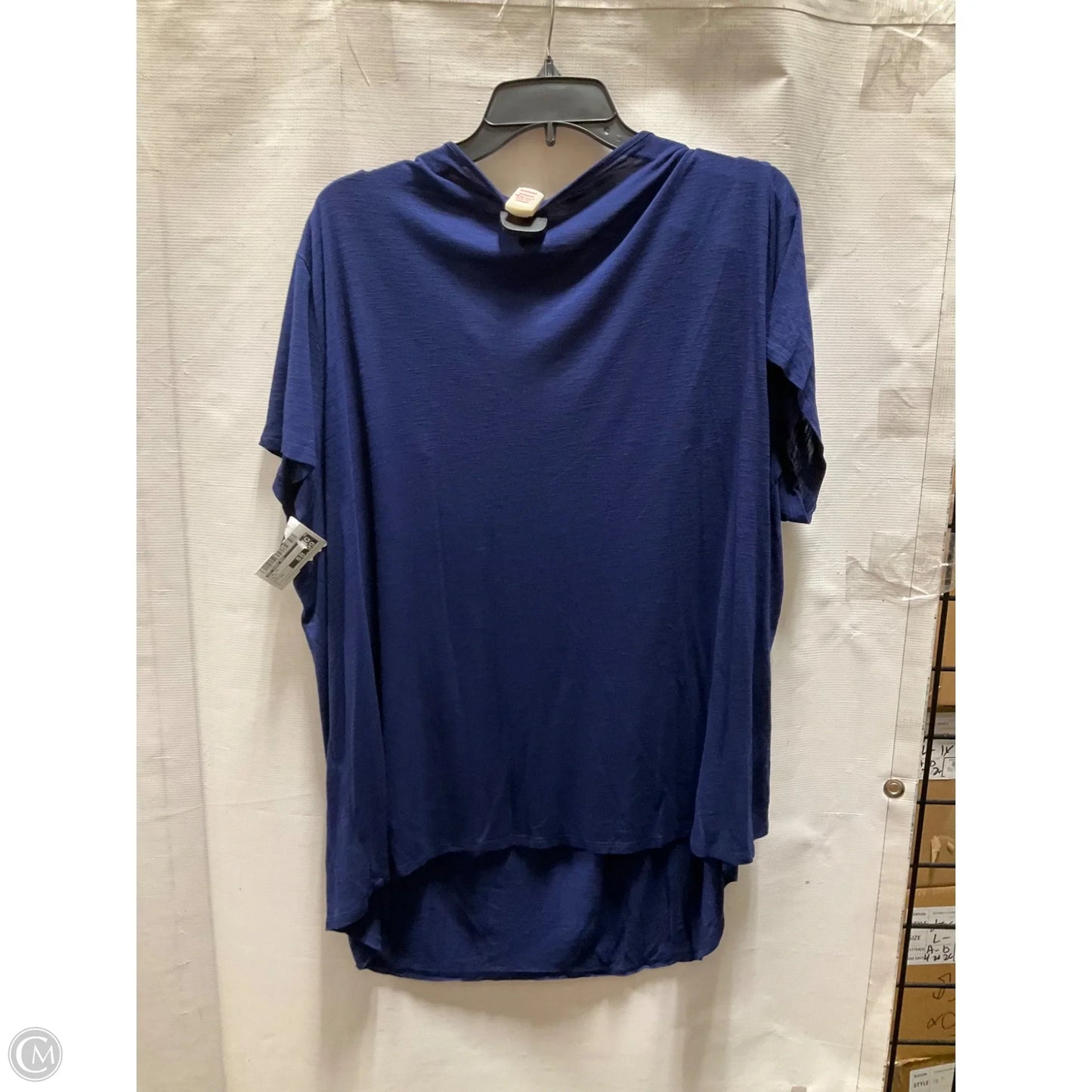 Top Short Sleeve By St Johns Bay In Blue, Size: 3x