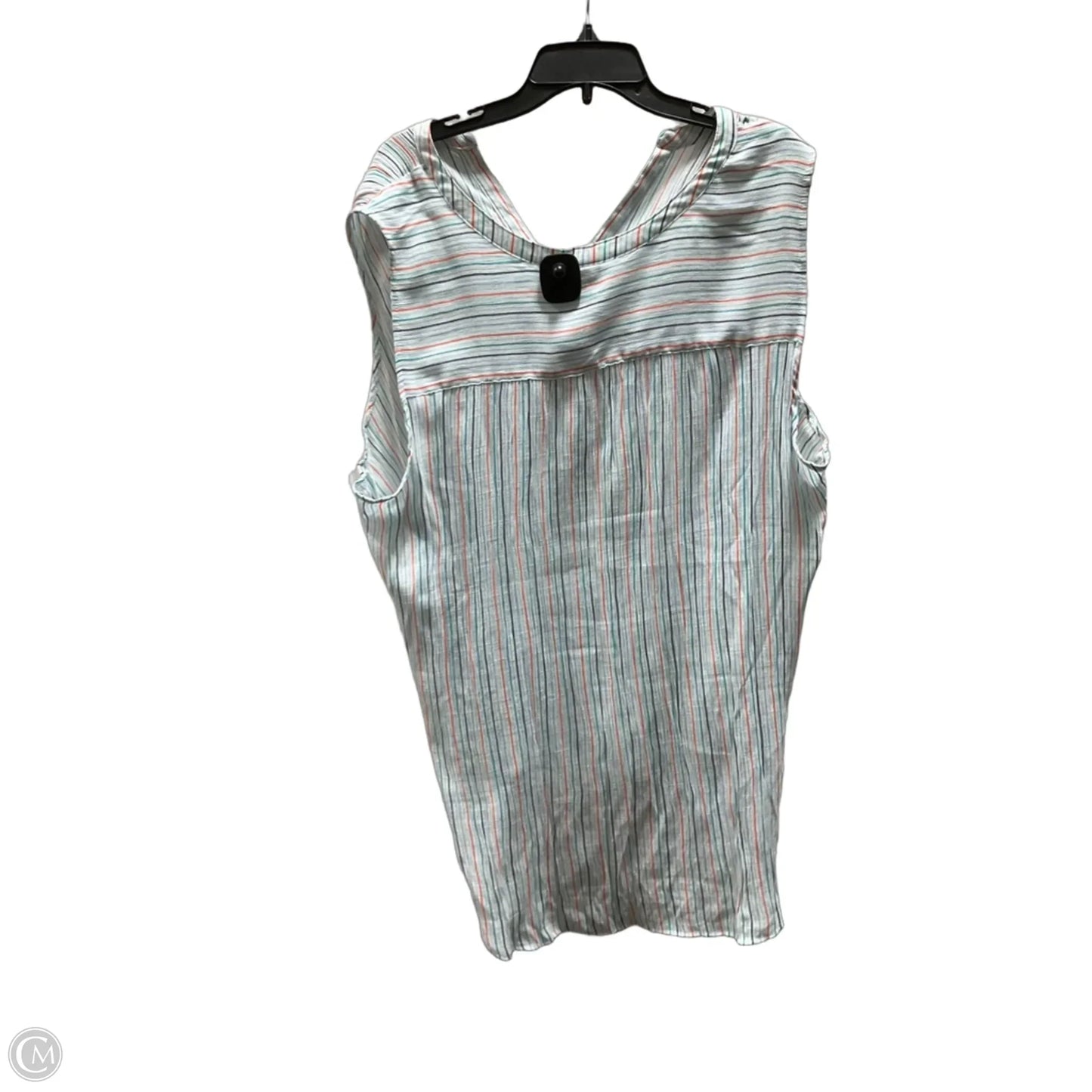 Top Sleeveless By St Johns Bay In Striped Pattern, Size: 3x
