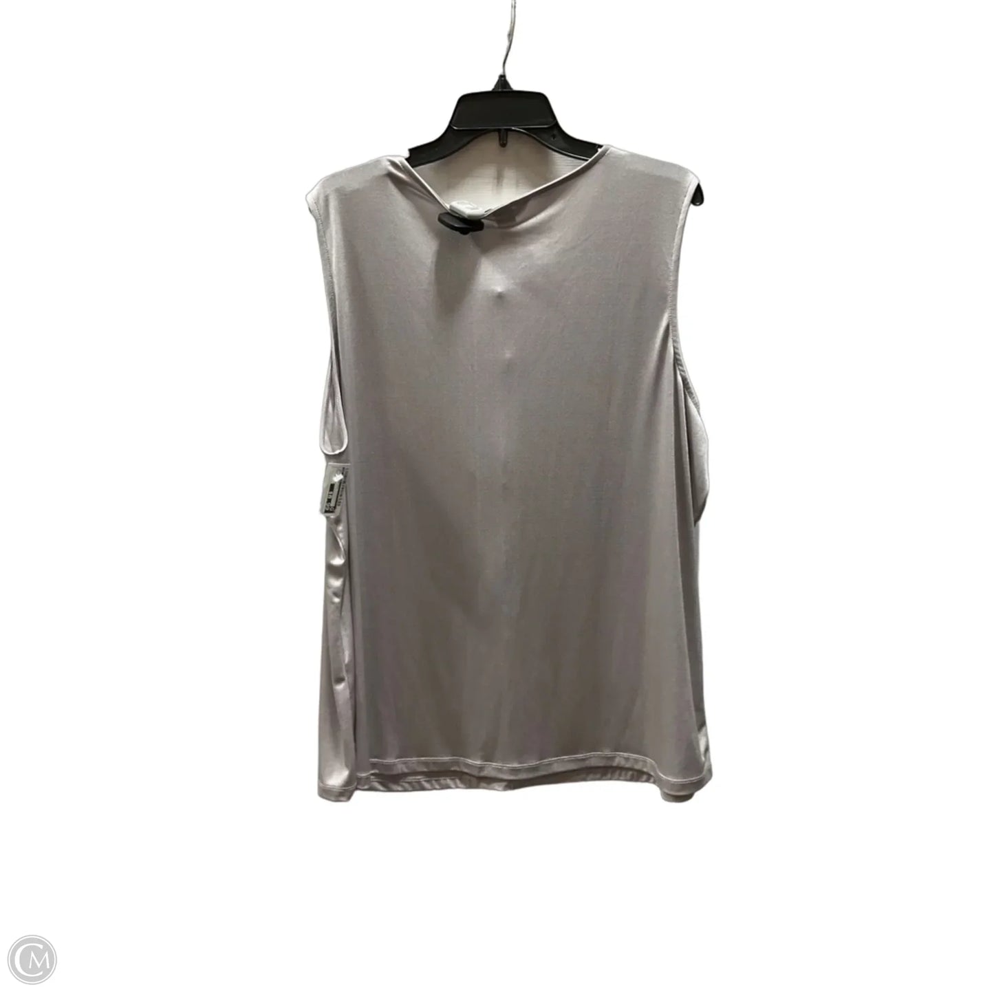 Top Sleeveless By Cj Banks In Grey, Size: 2x