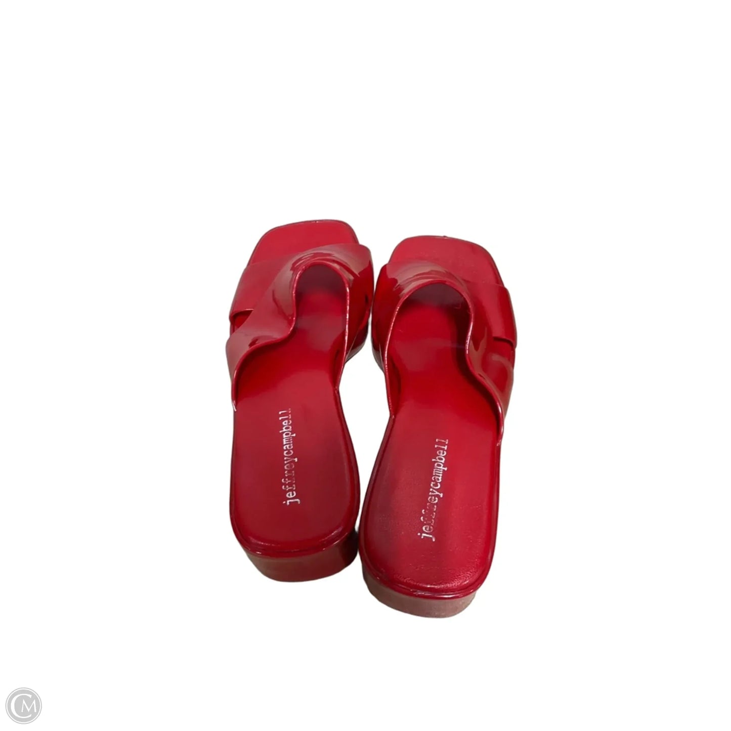 Sandals Heels Block By Jeffrey Campbell In Red, Size: 7