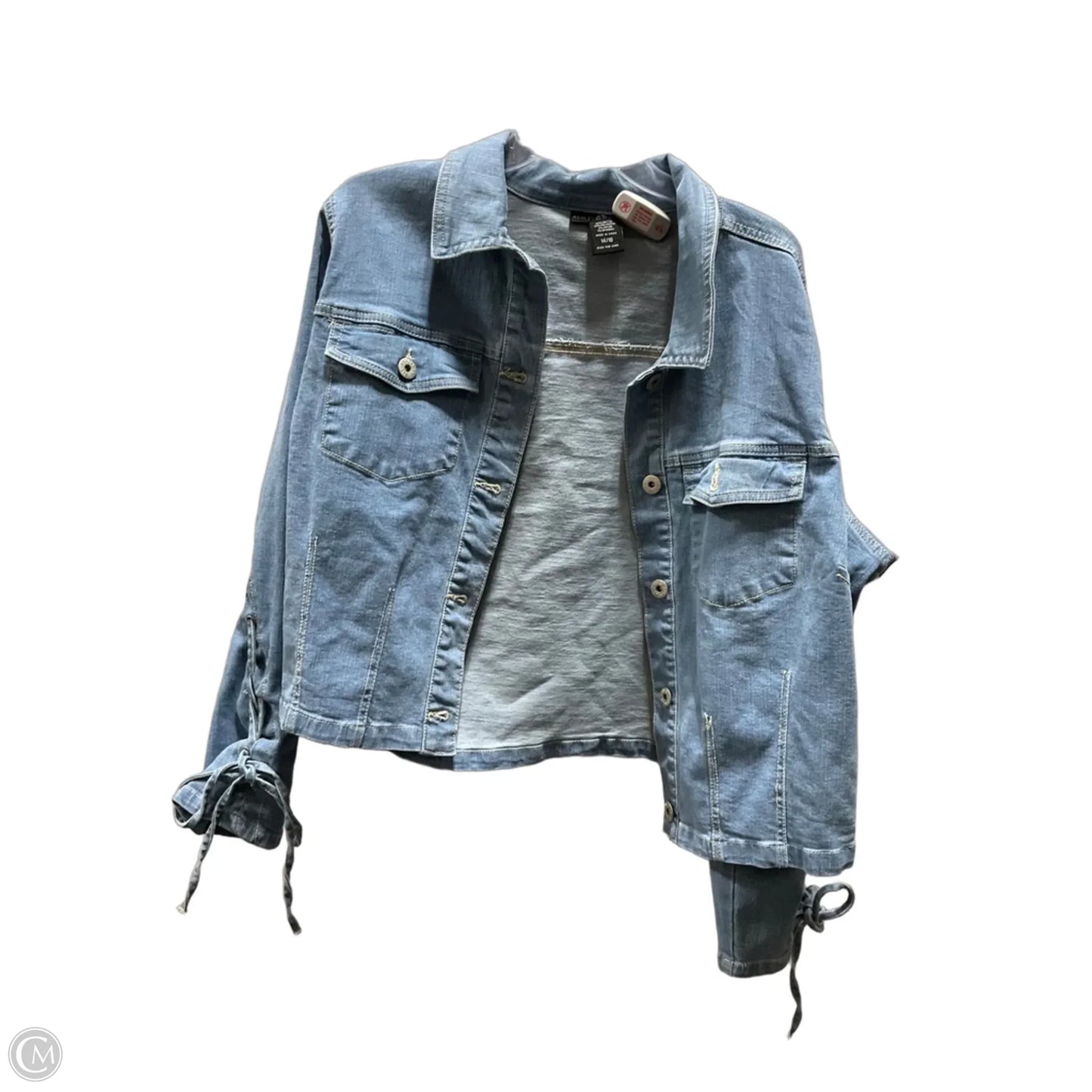 Jacket Denim By Ashley Stewart In Blue Denim, Size: L
