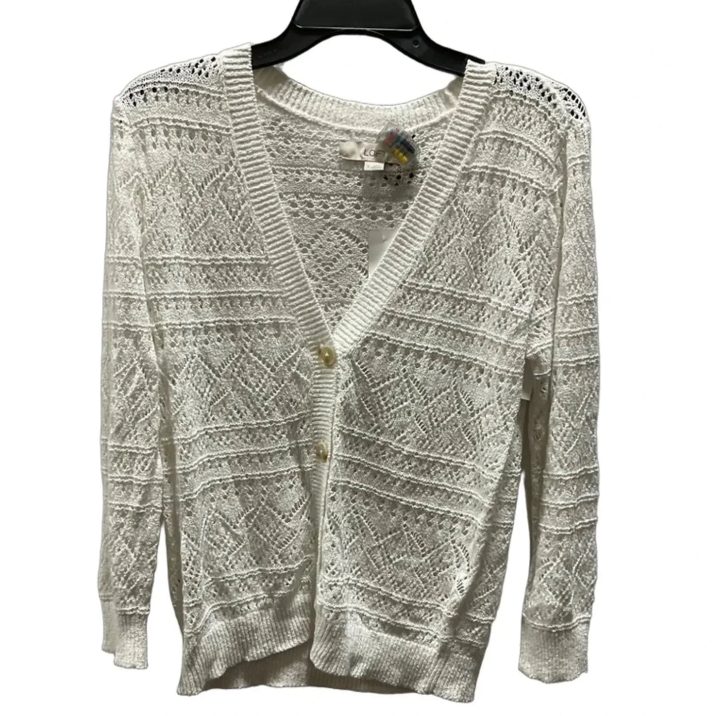 Cardigan By Loft In White, Size: M
