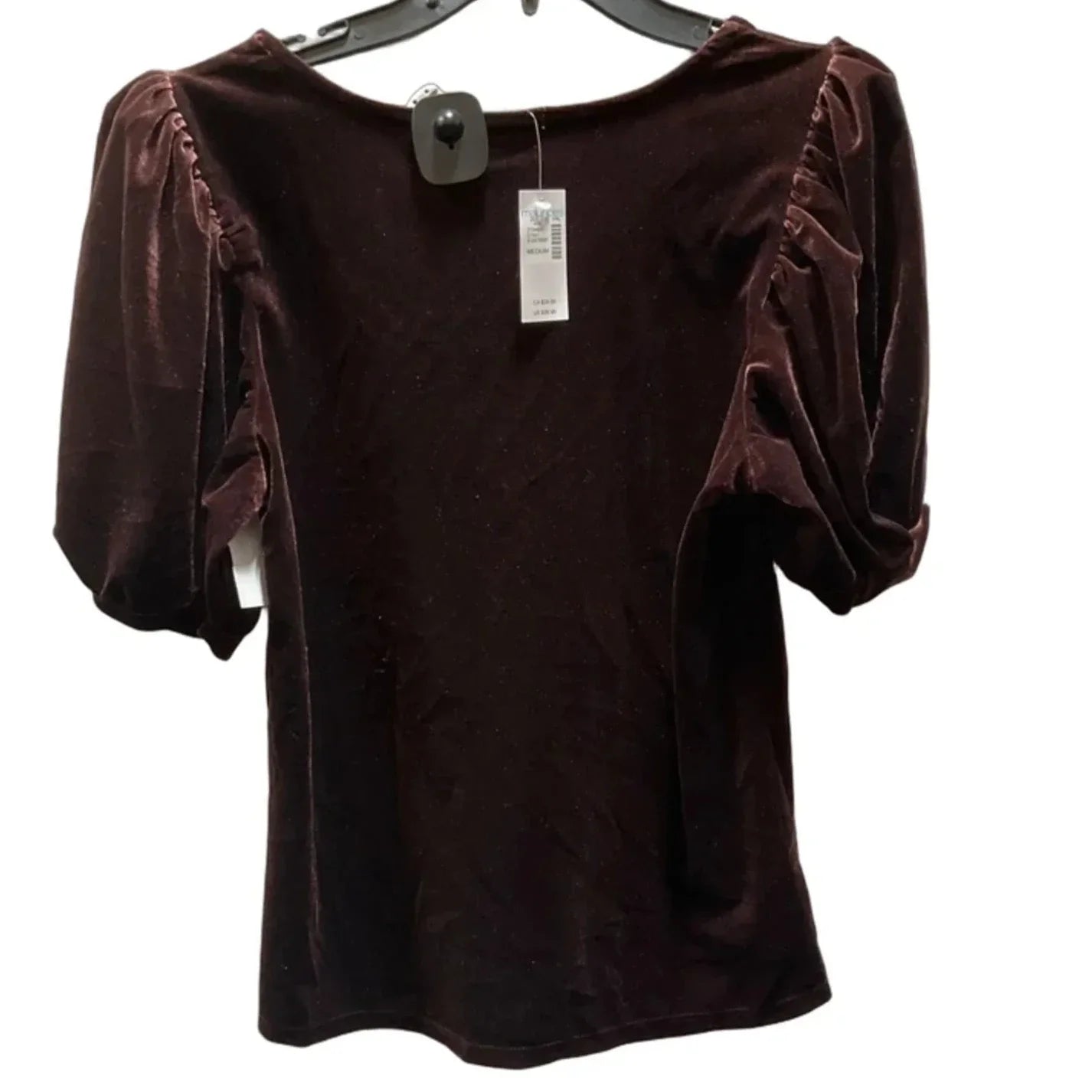 Top Short Sleeve By Maurices In Brown, Size: M