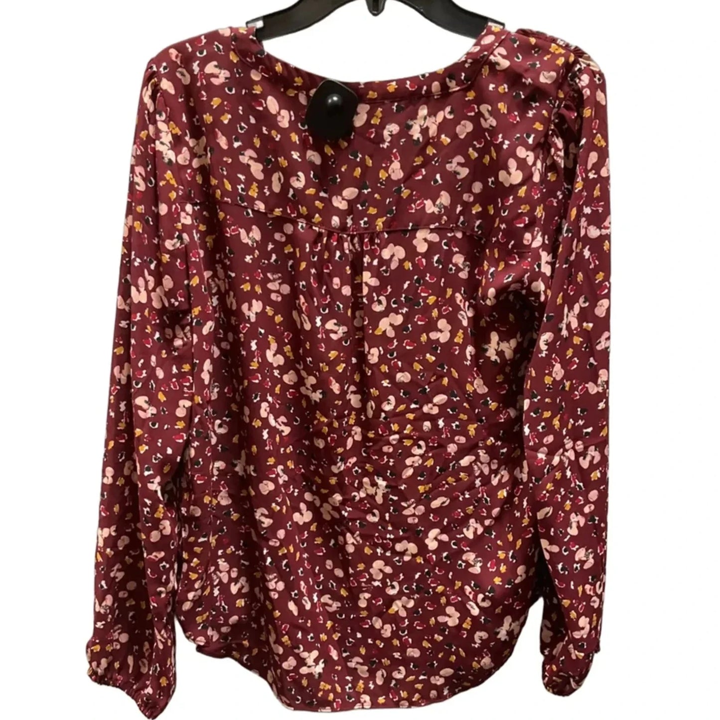 Top Long Sleeve By Maurices In Red, Size: M