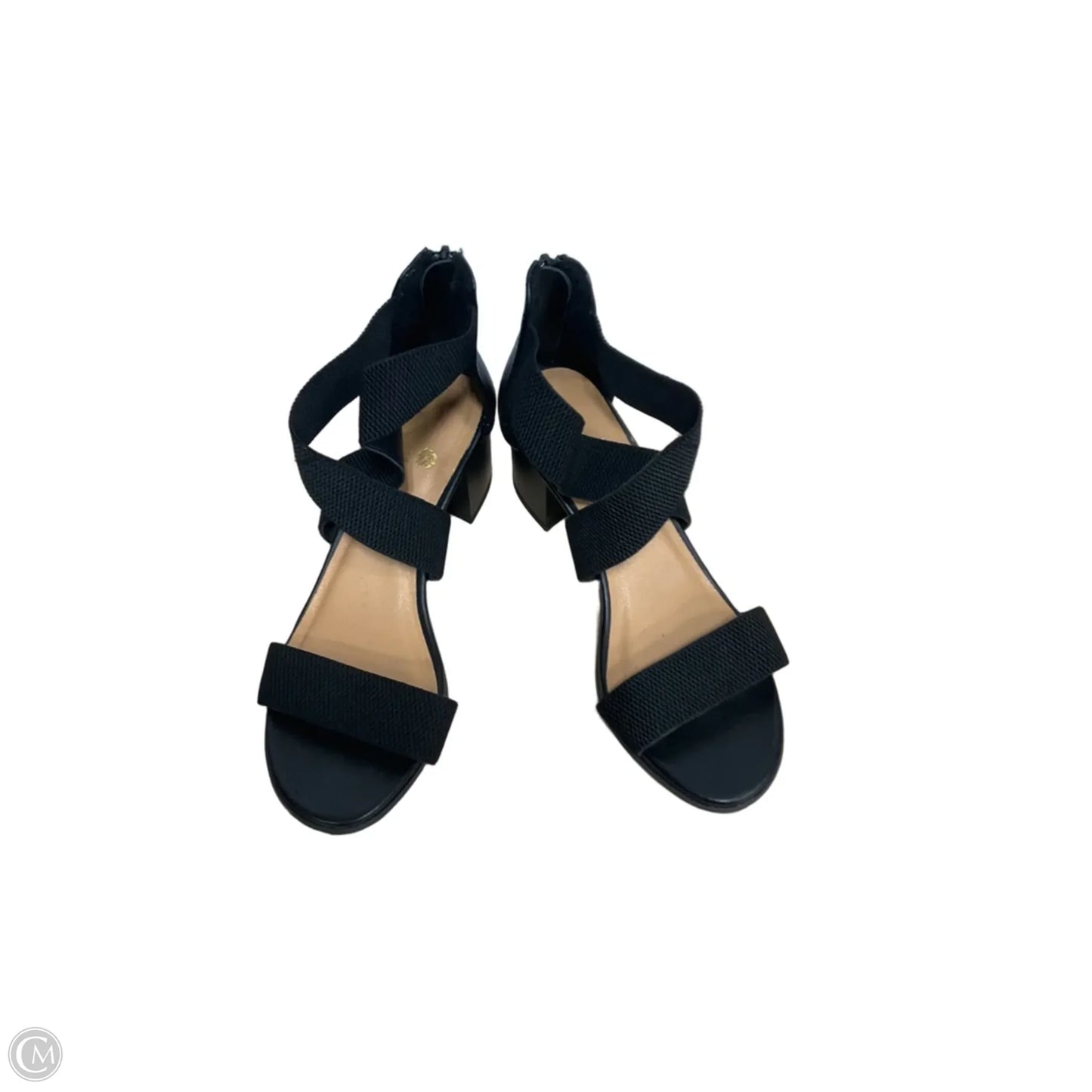 Sandals Heels Block By Tommy Bahama In Black, Size: 6.5