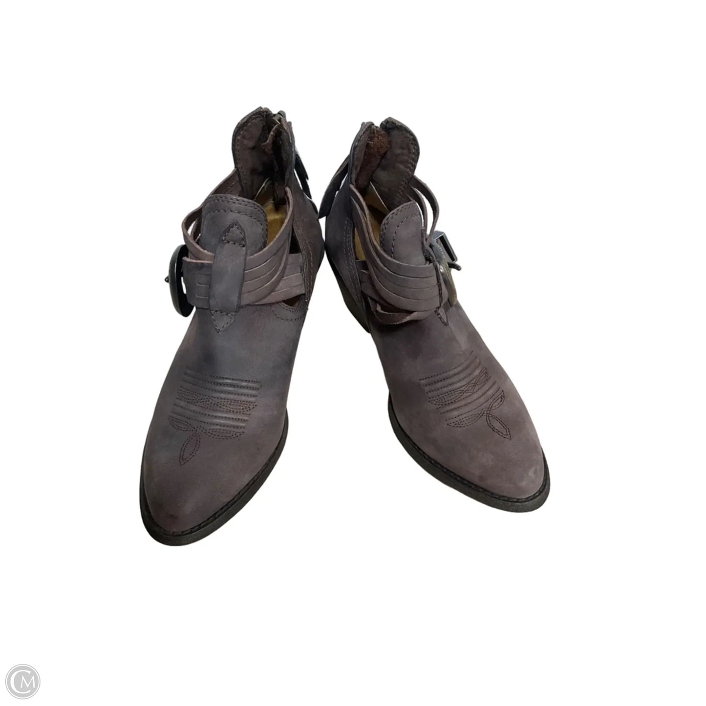 Boots Ankle Heels By Ariat In Mauve, Size: 6