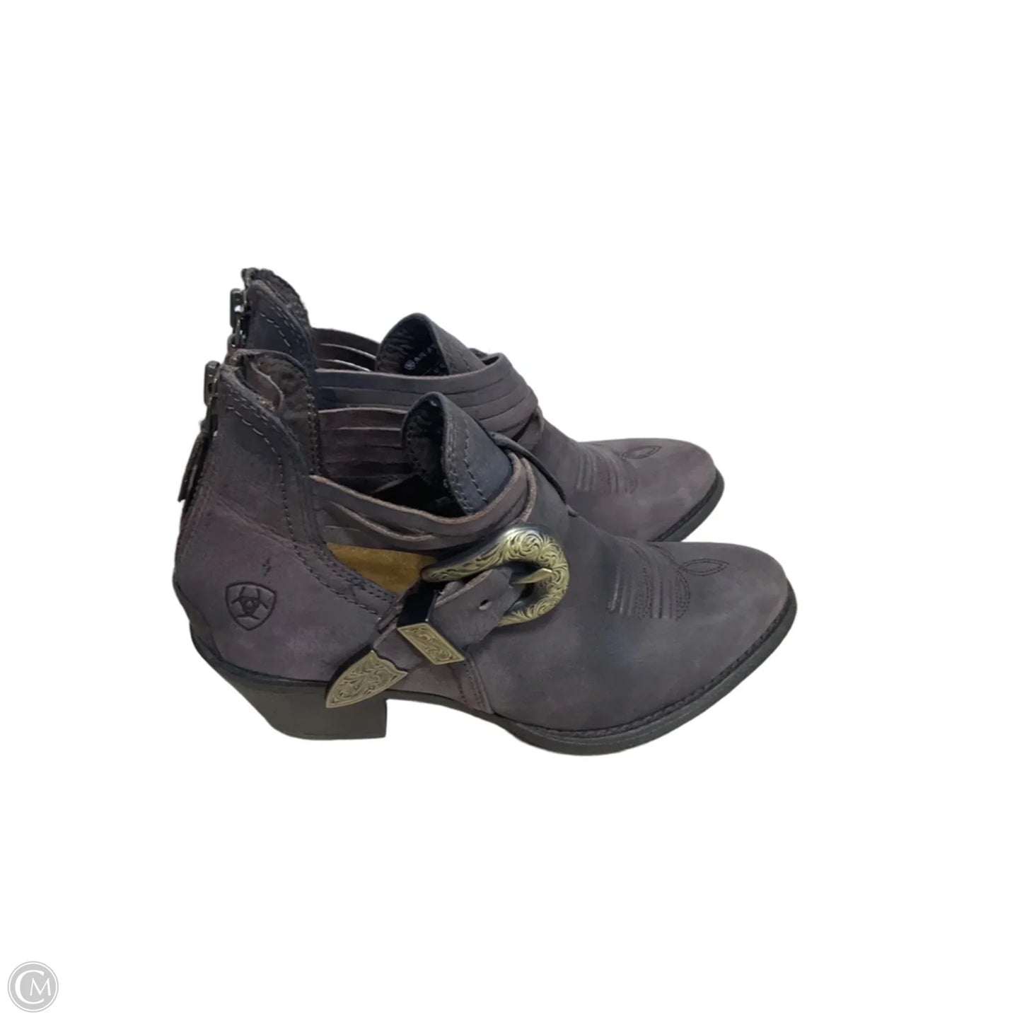 Boots Ankle Heels By Ariat In Mauve, Size: 6