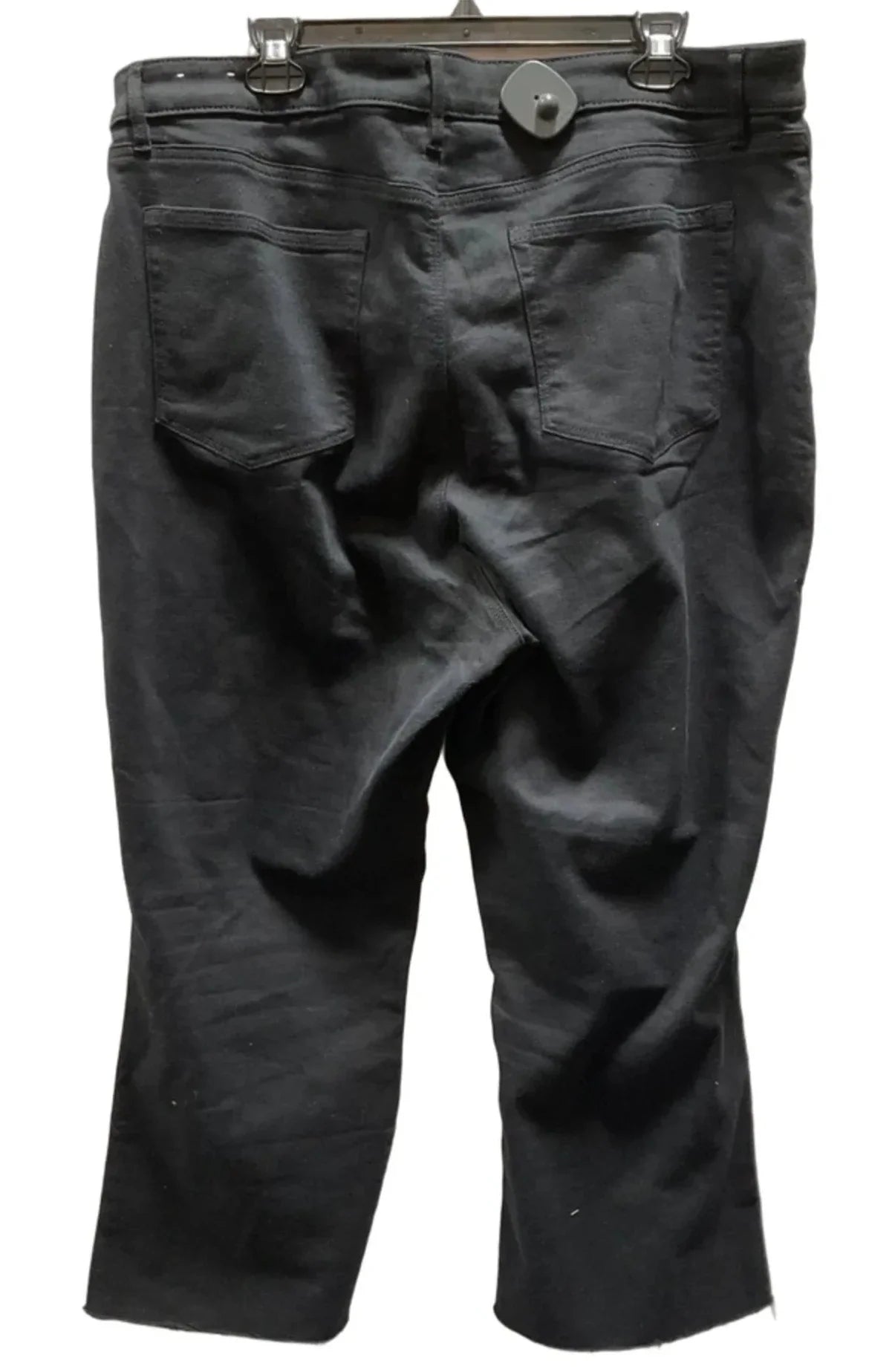 Jeans Wide Leg By Loft In Black, Size: 18