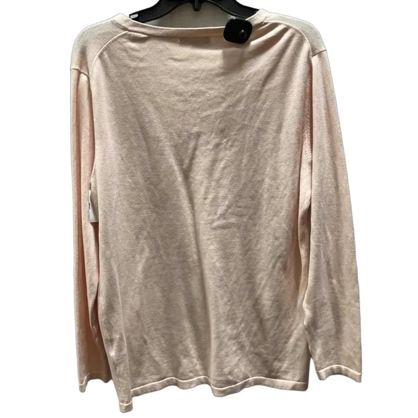 Top Long Sleeve By Tommy Hilfiger In Peach, Size: Xl