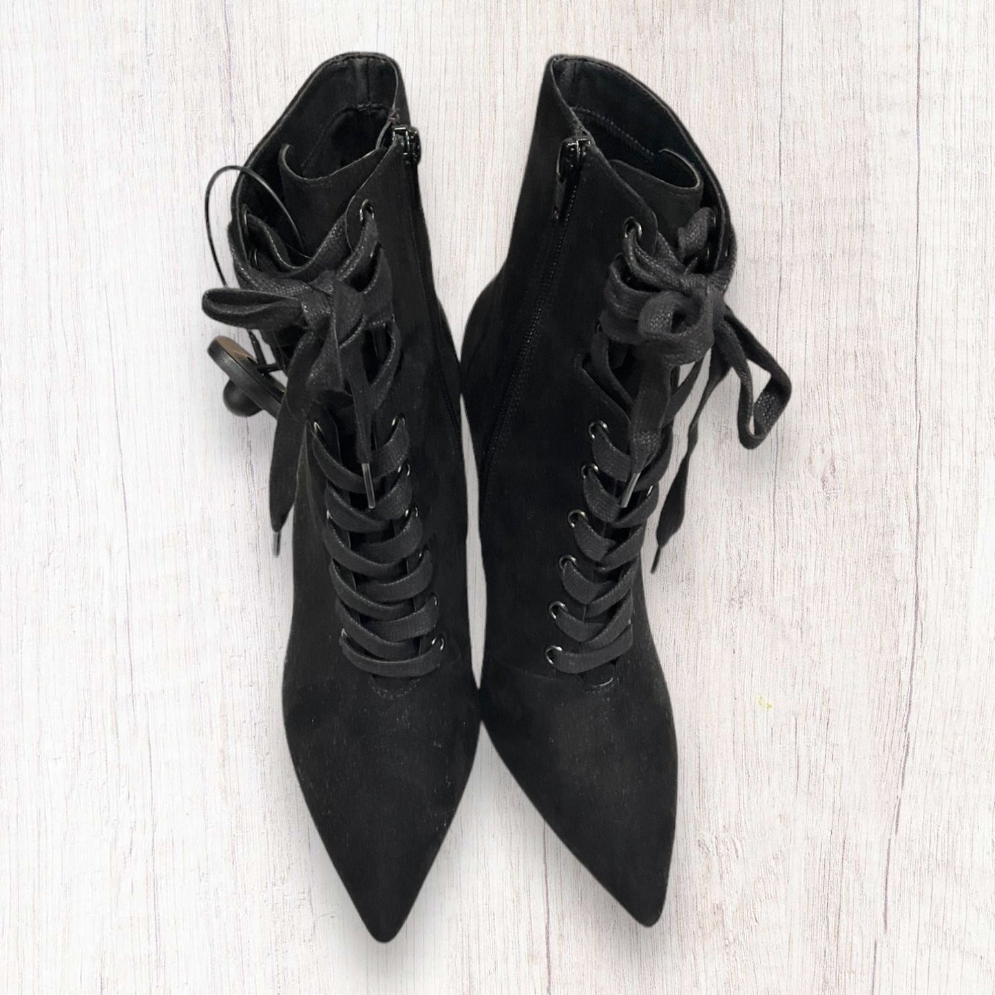 Black Boots Ankle Heels Asos, Size 6