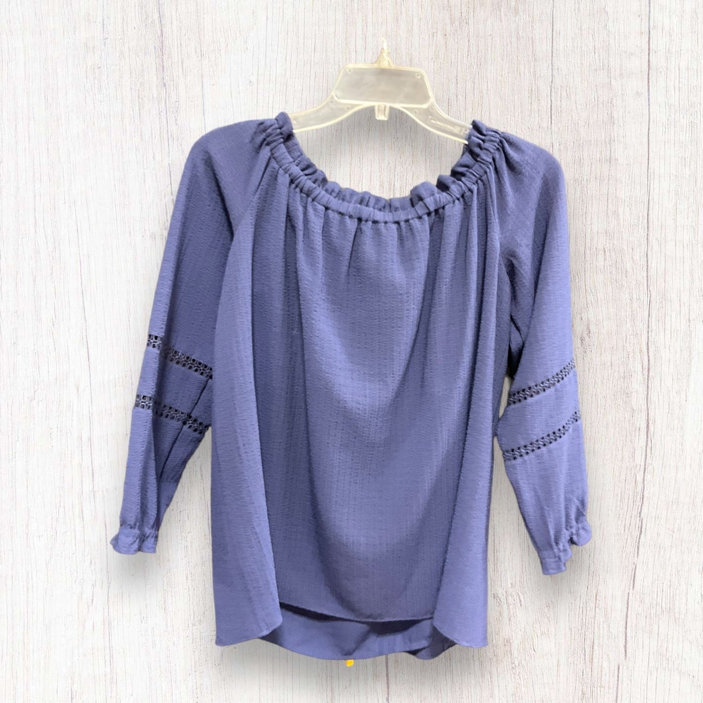 Top Long Sleeve By Michael By Michael Kors In Blue, Size: M