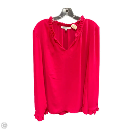 Top Long Sleeve By Rose And Olive In Pink, Size: L